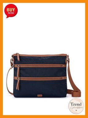Vegan Crossbody Handbag With Adjustable Strap & Multiple Pockets